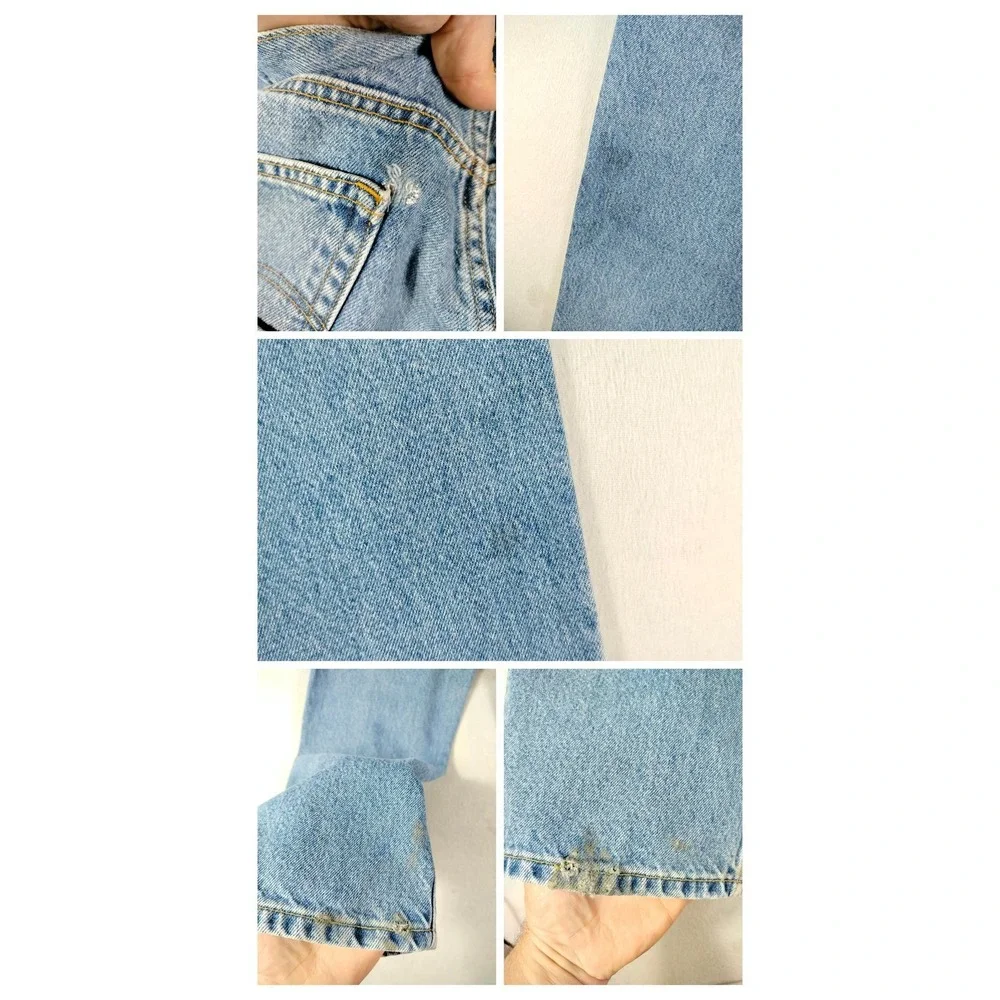 Vintage Levis‎ Jeans Mens 38 Blue Relaxed Straight Leg Denim Zip Fly Y2K 2001